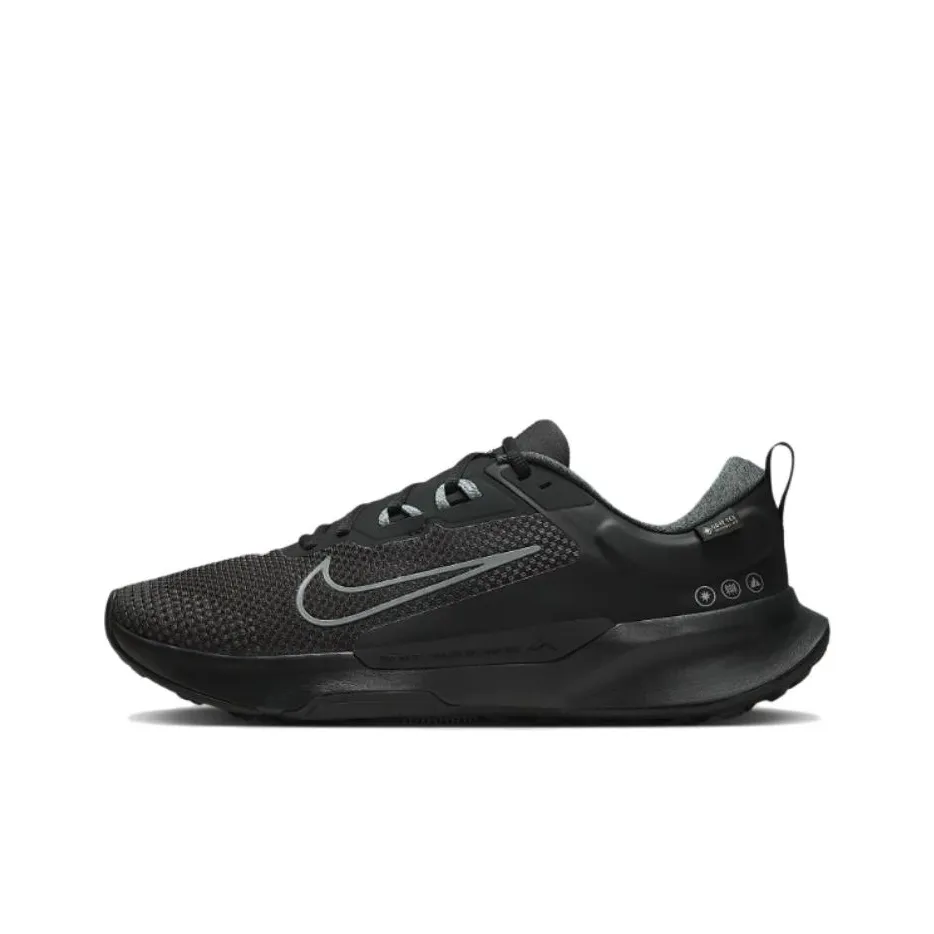 Nike Juniper Trail 2 Waterproof Low Top Trail Running Shoes Men's Black Gray