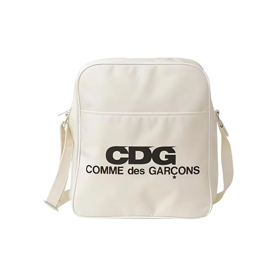CDG Collaboration Нейлоновая Сумка через плечо Мужская Айвори Белый