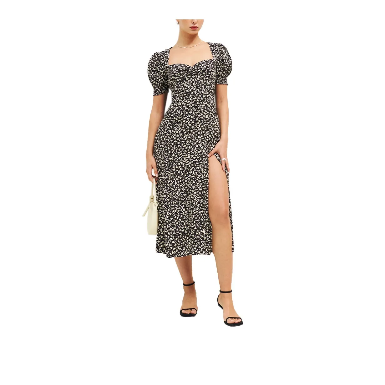 REFORMATION Short Sleeved Dresses Women's Balboa Blue