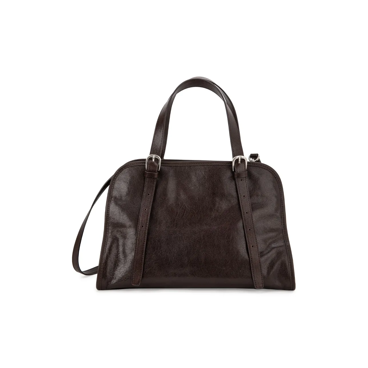 VENOF Сумка через плечо из натуральной коровьей кожи женская растительное дубление цвет кофе черный