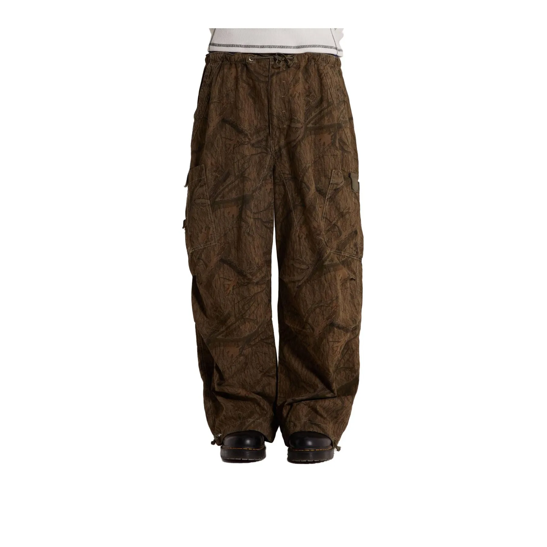 Jaded London Cargo Pants Unisex Green Camouflage