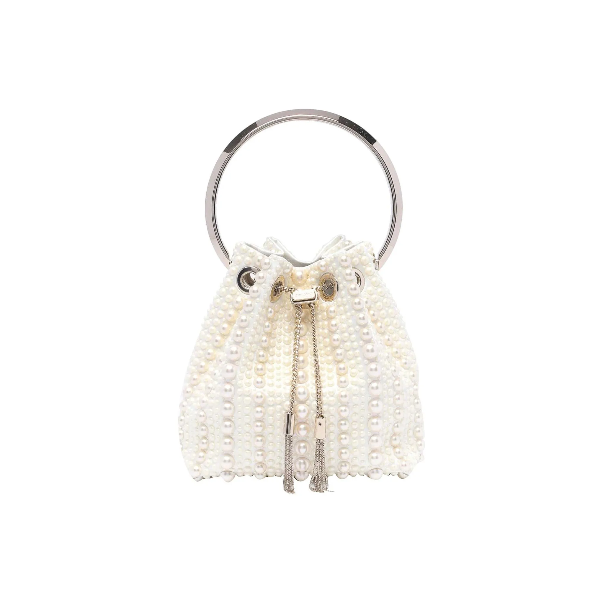 Jimmy Choo Embellished Drawstring Bucket Bag