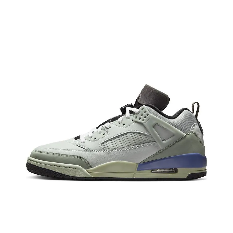 Джордан Spizike Нижняя юбка Устойчивая к истиранию Низкий топ Баскетбольные кроссовки Мужской Зеленый