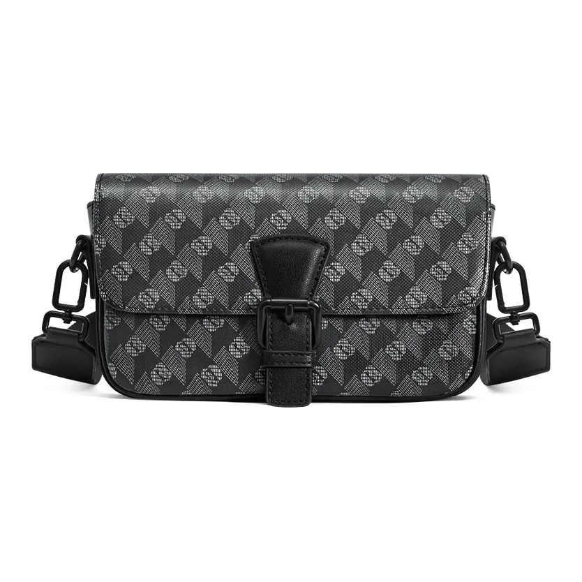 GUDI ПВХ Сумка через плечо Унисекс Черная