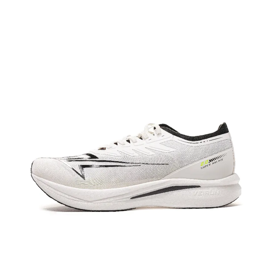 VICTORY LIGHT Anti-Slip Wear-Resistant Low-Top Full-Length Carbon Plate Casual Running Shoes Unisex Dark White Warrior