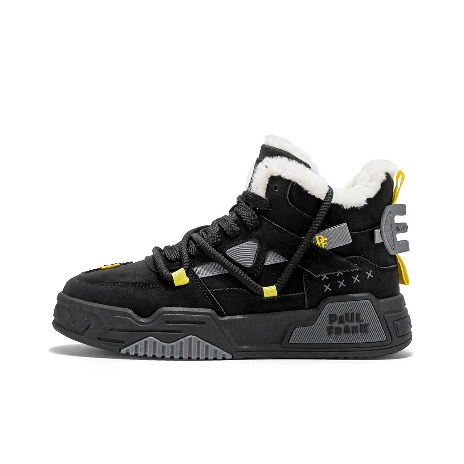 PAUL FRANK Anti-Slip And Wear-Resistant Height Increasing High-Top Skateboard Shoes Unisex