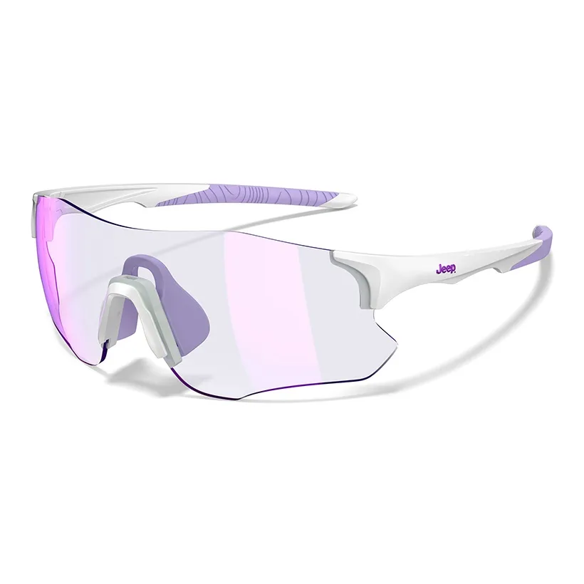 JEEP TR Памятный пластик Нерегулярная форма Солнцезащитные очки Унисекс Белый