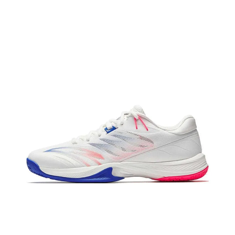 ANTA Противоскользящая и устойчивая к истиранию покрытие Низкий топ Бадминтон Обувь Унисекс Белый Синий Розовый