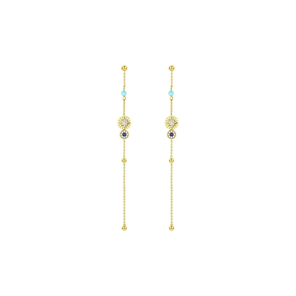 Apm Monaco Серьги-подвески из сплава женские золотые