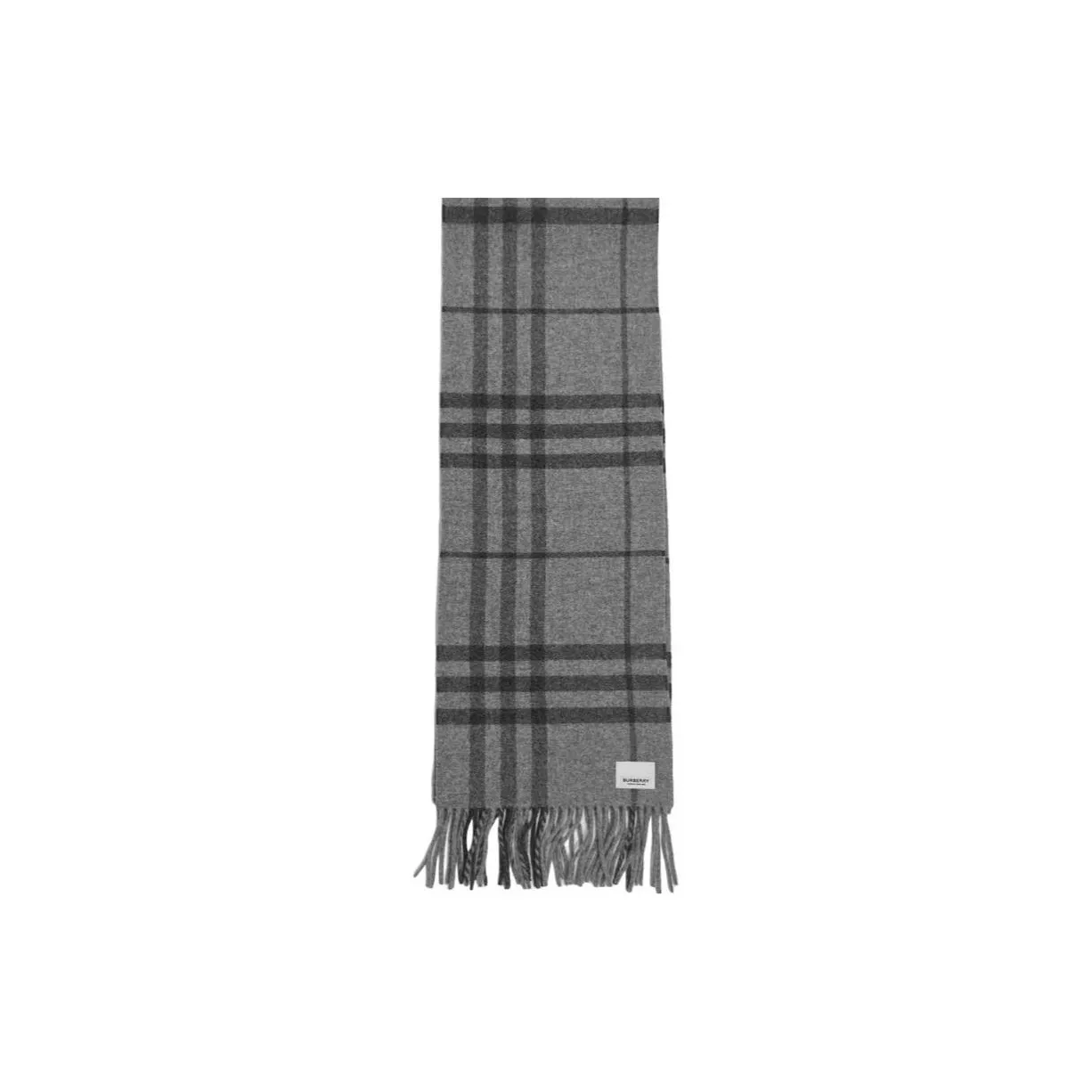 Burberry Wool Knit Scarves Men's Gray