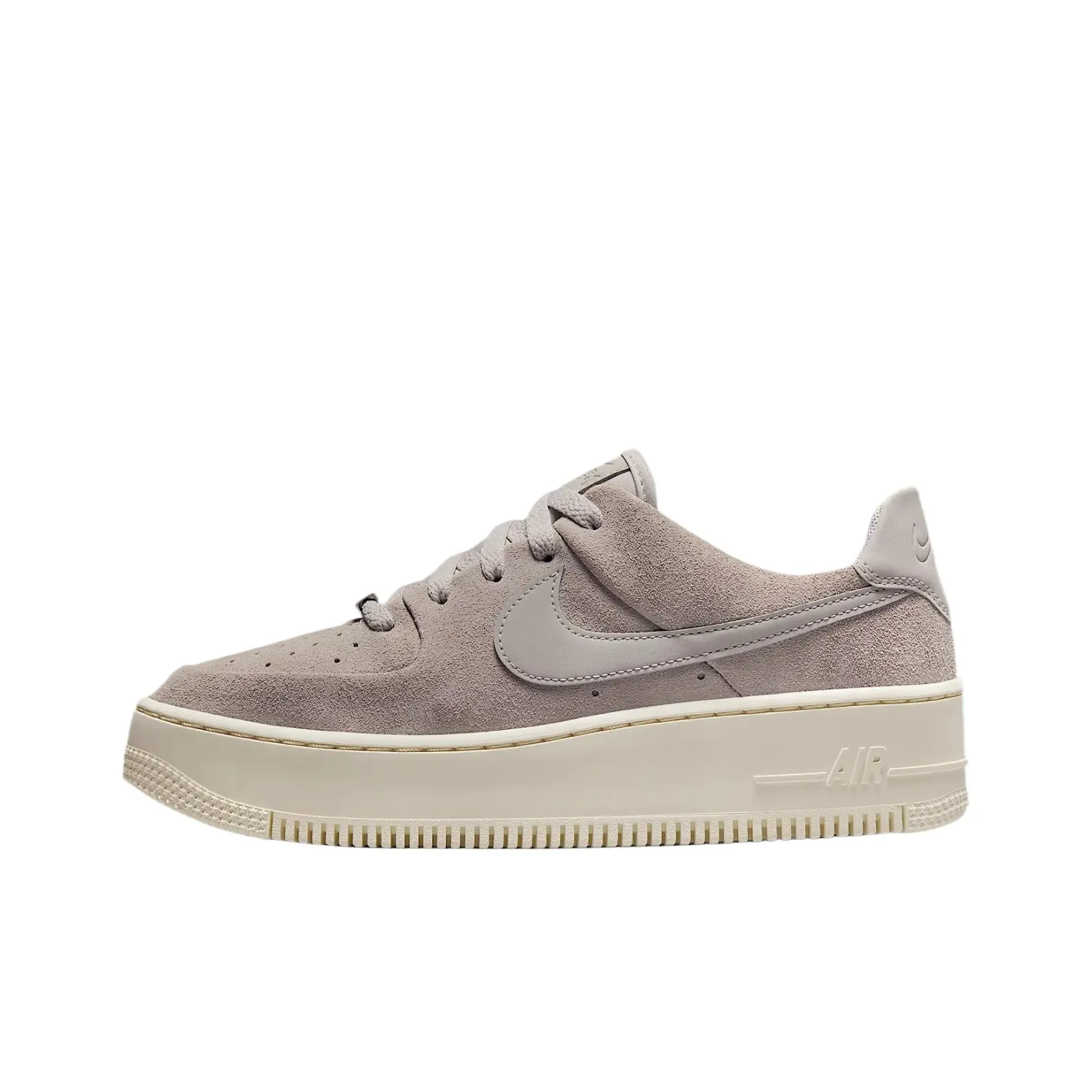 Nike Air Force 1 Breathable Slip Resistant Low Top Skateboard Shoes Women's Brown