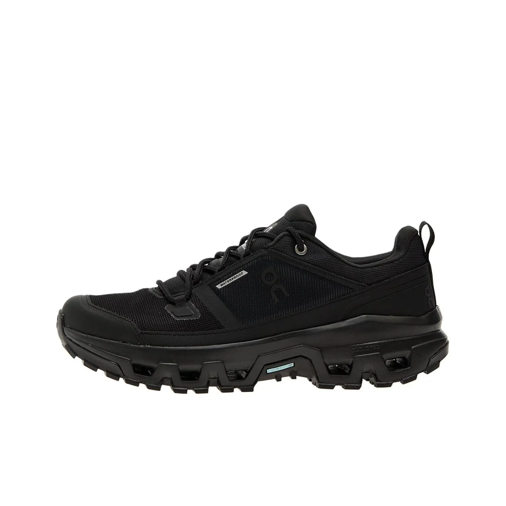 On Running Cloudrock Low Waterproof All Black