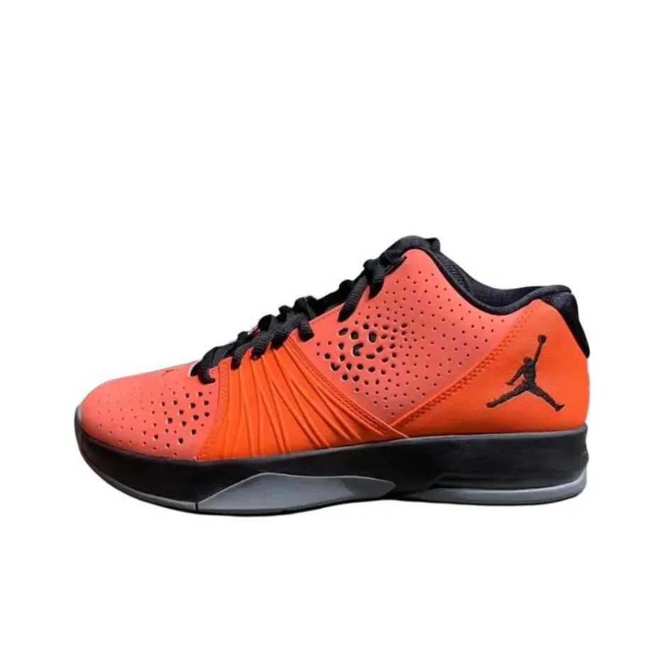 Джордан Slip Resistant Abrasion Resistant Низкий Топ Баскетбольные кроссовки Мужской Красный