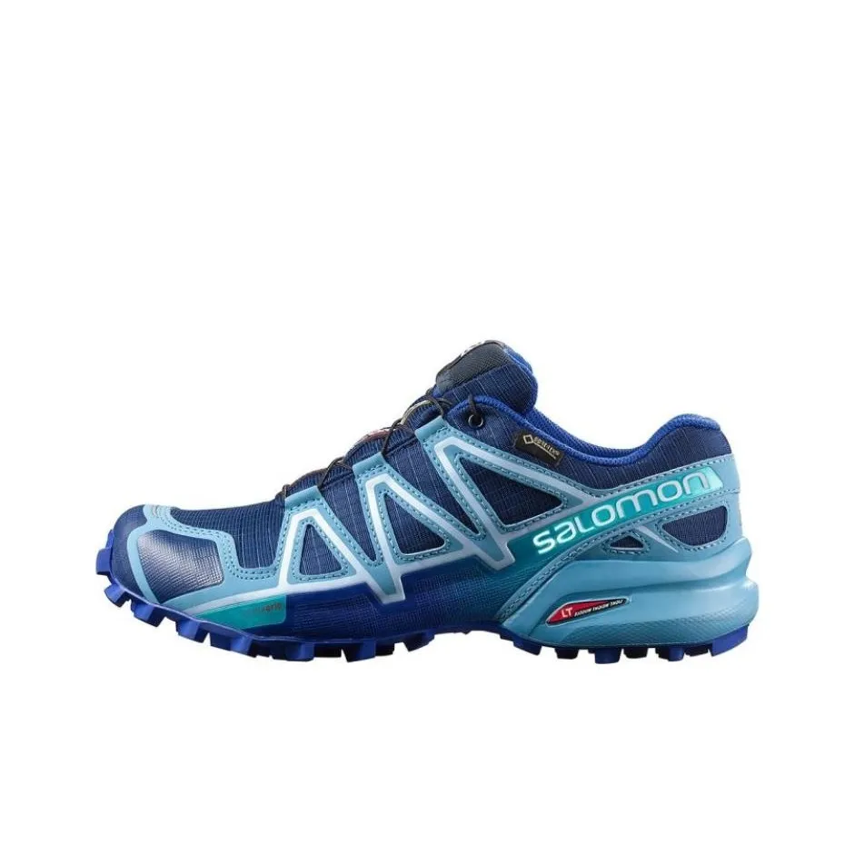 SALOMON Speedcross 4 противоскользящие устойчивые к истиранию низкие кеды для бега по пересеченной местности Женские синие