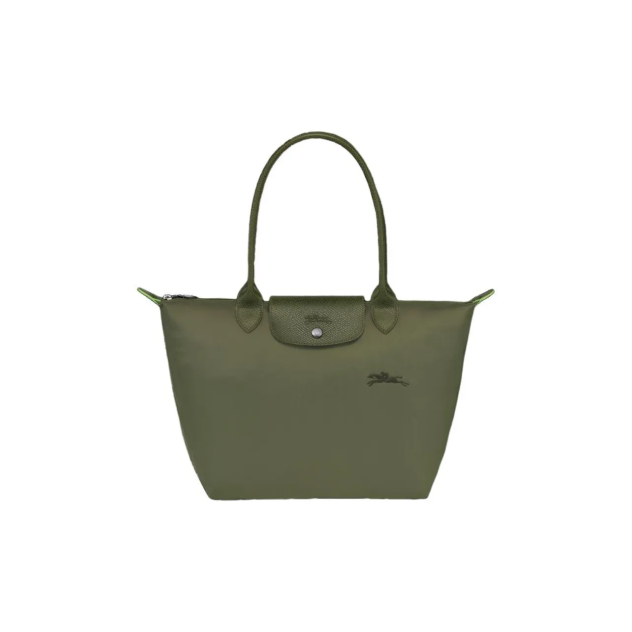 LONGCHAMP Le Pliage Green Полиамид Тоут Сумка Сумка для покупок Сумка среднего размера Женская Лесной зеленый