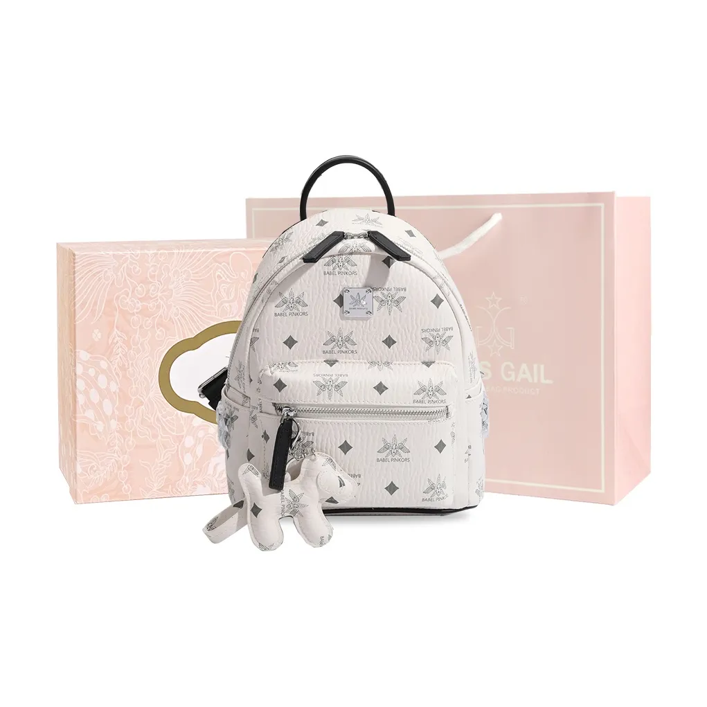 MISS GAIL Synthetic Leather Carry Backpack Tubas Women's Multicolor