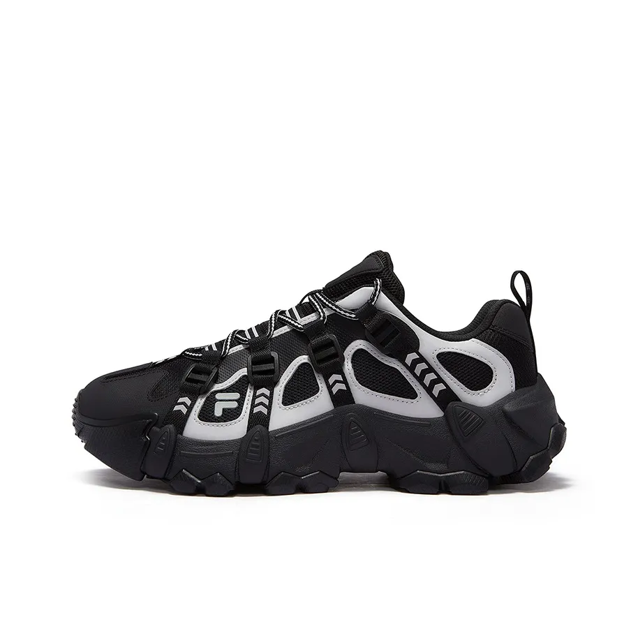 FILA FUSION Slip Resistant Low Top Casual Shoes Men's Black Lotus Gray