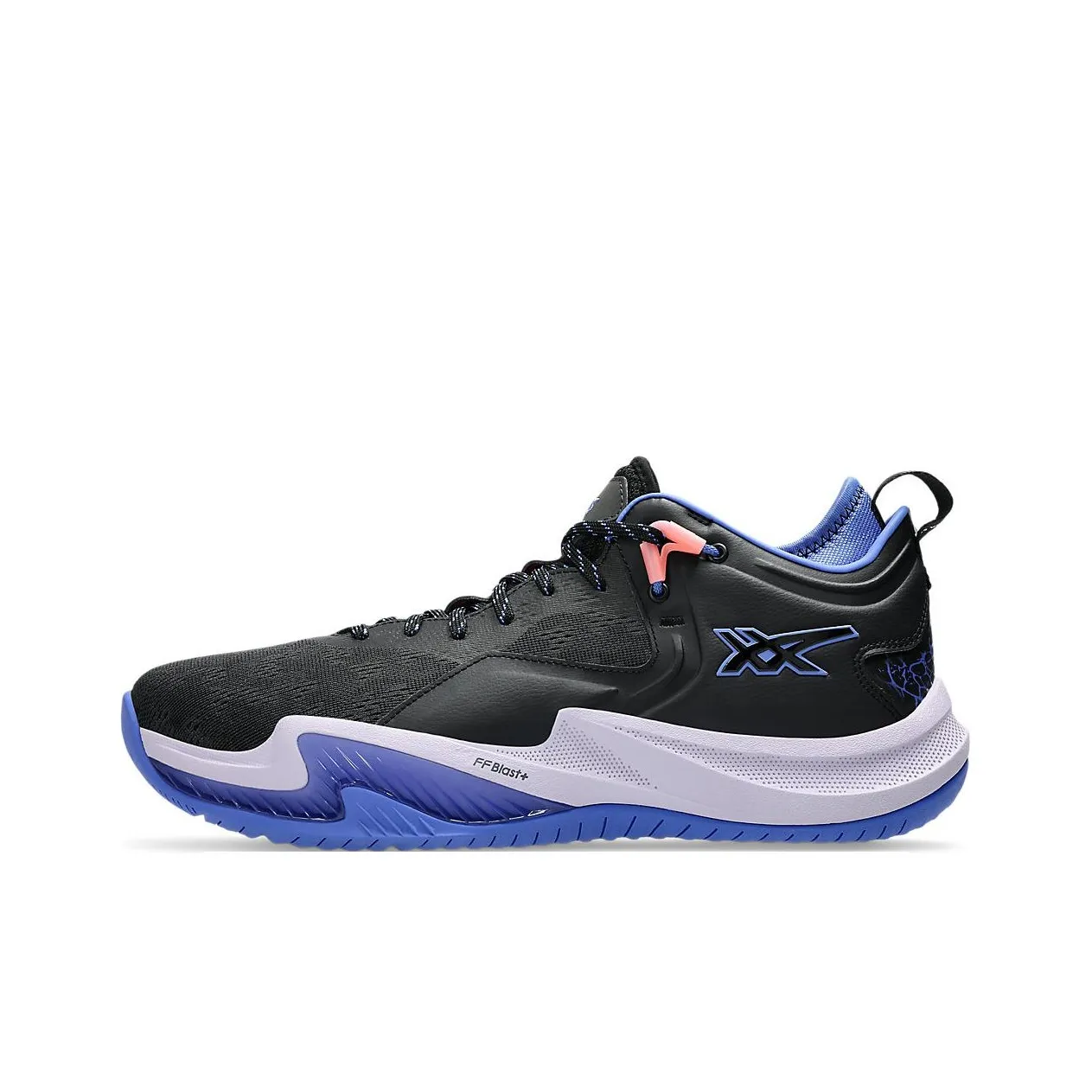 Asics Abrasion Resistant Low Top Basketball Shoes Unisex Black Blue