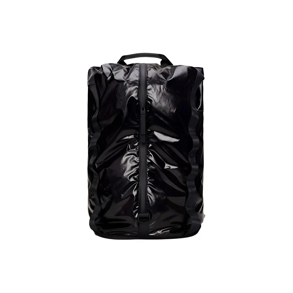 Rains Polyester Fiber Spliced With TPU Backpack Unisex Black