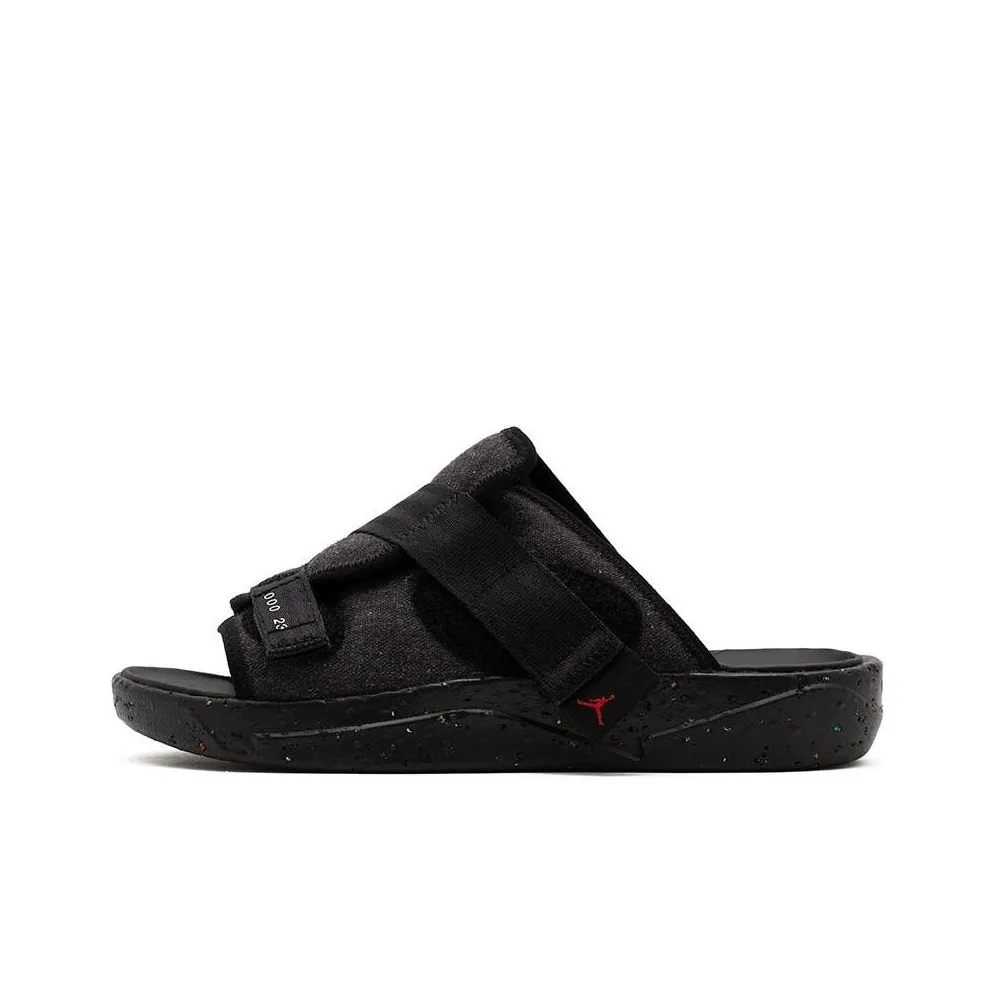 Джордан Crater Резиновая подошва Нижняя юбка Резистентные Слипоны Мужской Черный