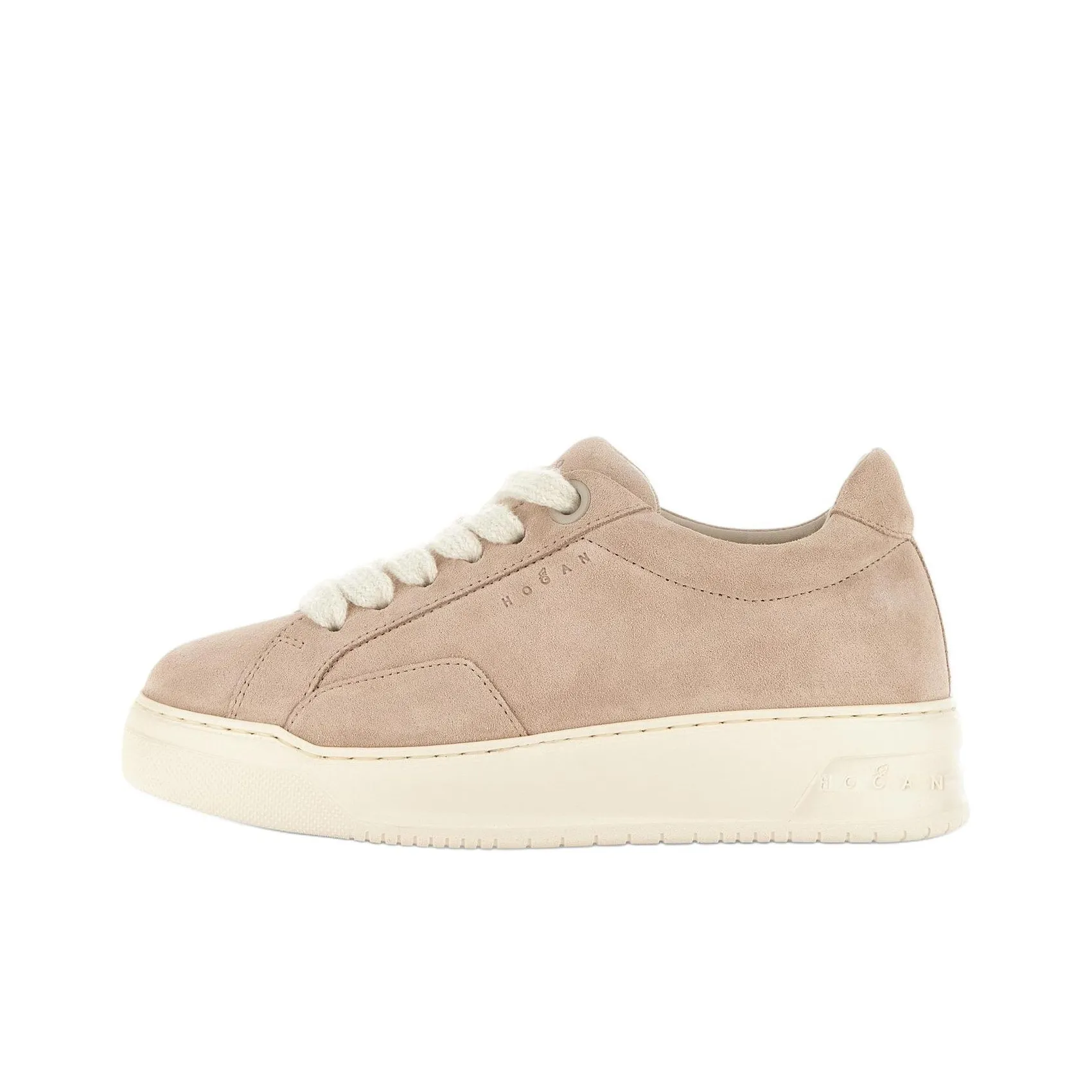 HOGAN Chamallow Low Top Skateboard Shoes Women's Nude Pink