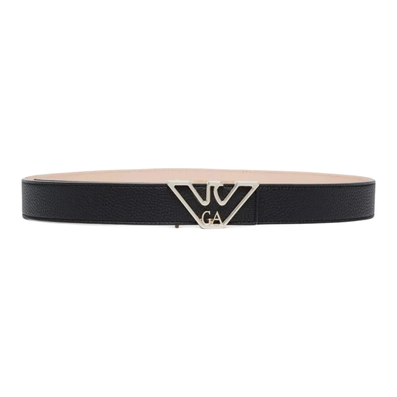 EMPORIO ARMANI Belt With Deer print Eagle Plate