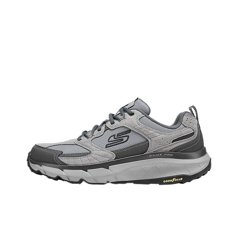 Skechers OUTDOOR MENS Устойчивый к истиранию Амортизация Легкий Низкий Топ Уличная обувь Мужская Серый