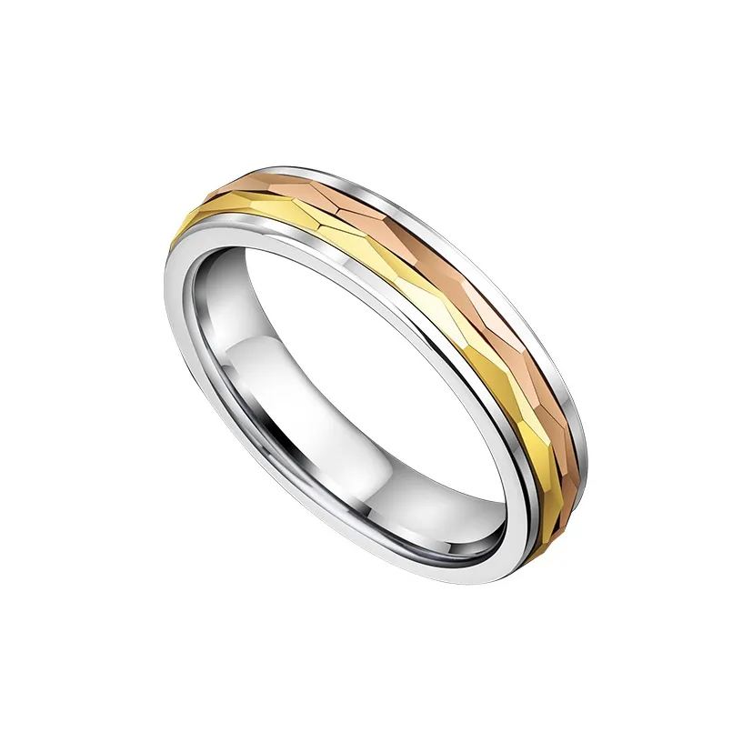Saya Тунгстен Золото Кольца Унисекс