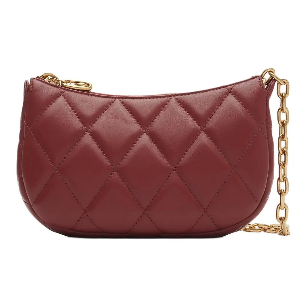 Burberry Rocking Horse Lambskin Crossbody Bag, Shoulder Bag Women's Rusty Red