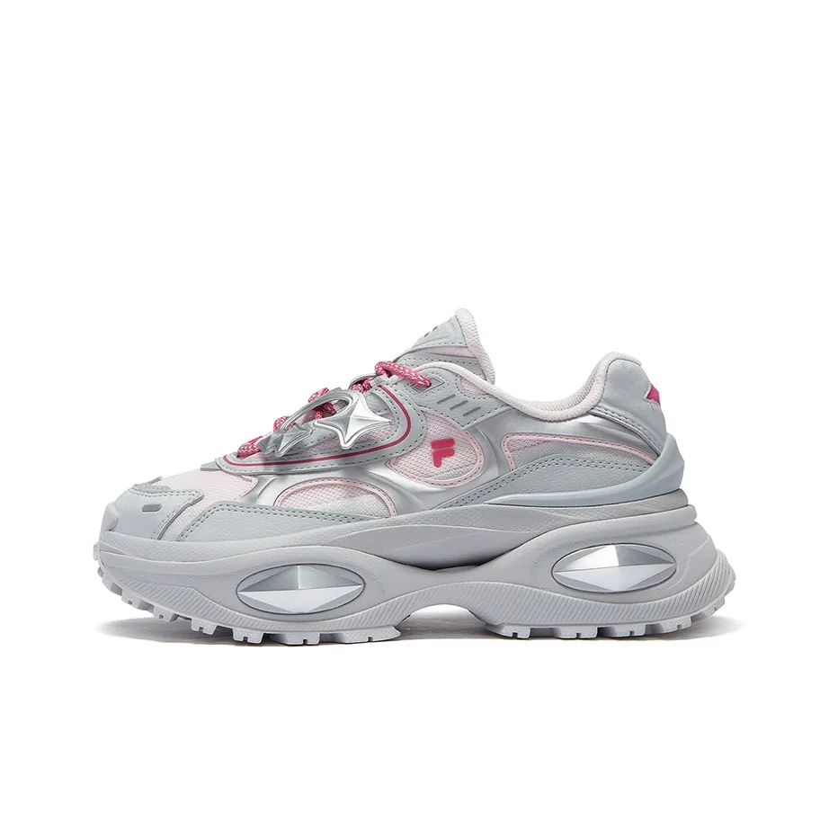 FILA FUSION BIANCO III Bianco 3 Low Top Casual Shoes Women's Plain Mist Soft Pink Day Rock Gray