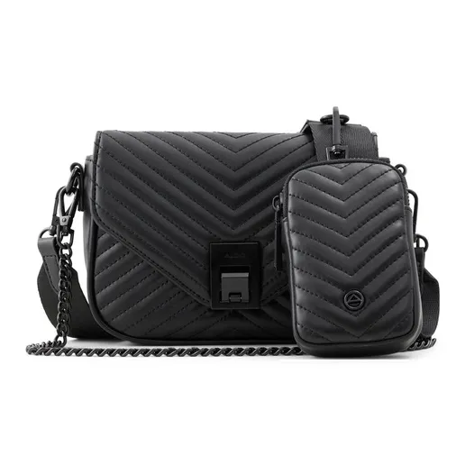 ALDO Искусственная кожа Сумка через плечо Маленькая Женская Чисто черный Черный золотой Кость