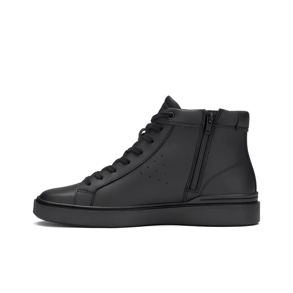 Clarks Slip Resistant Cushioning High Top Skateboard Shoes Men's Black