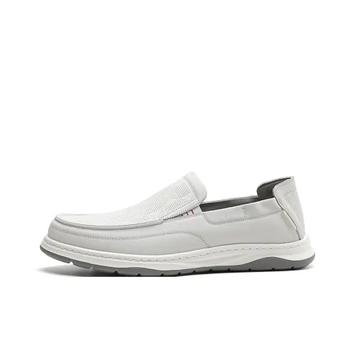 SEPTWOLVES Мужские повседневные туфли Low Top Белые Мужские