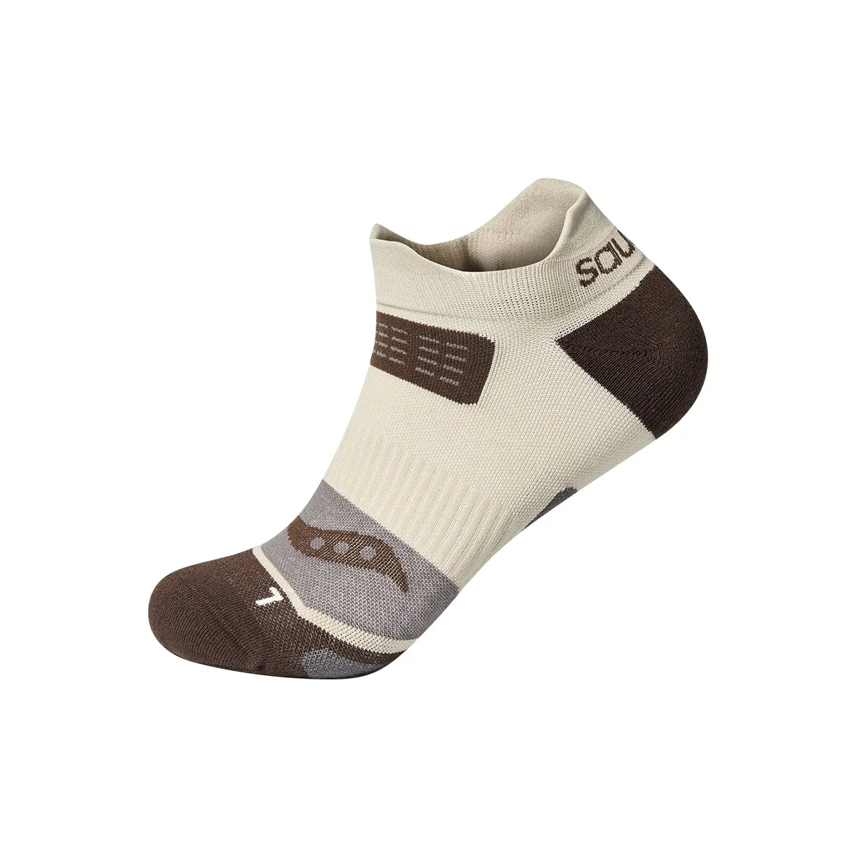 Saucony Polygiene Низкие носки Унисекс 1 упаковка Светлый хаки