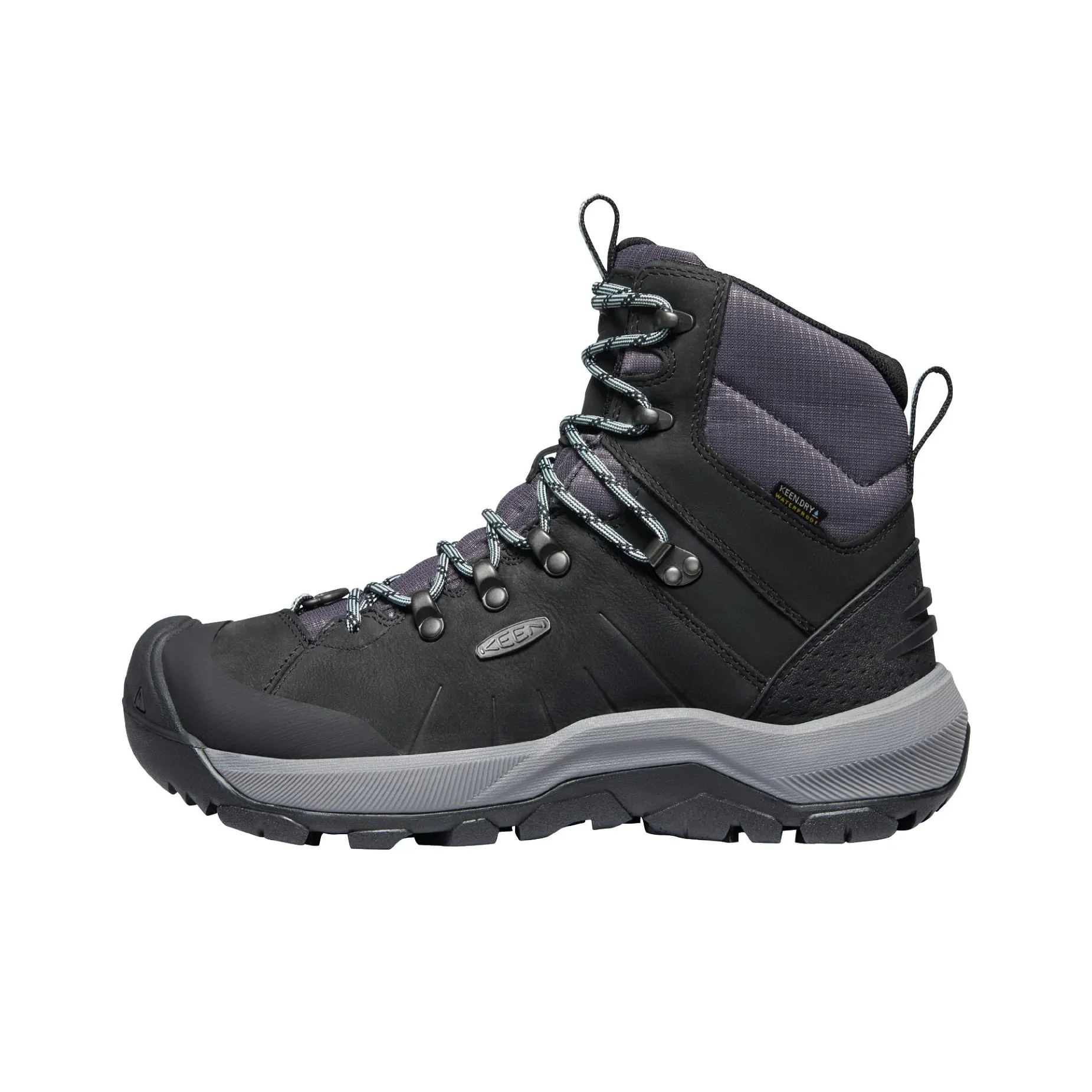 KEEN Revel 4 Thermal Waterproof Abrasion Resistant Slip Resistant Short Snow Boots Women's Black Gray