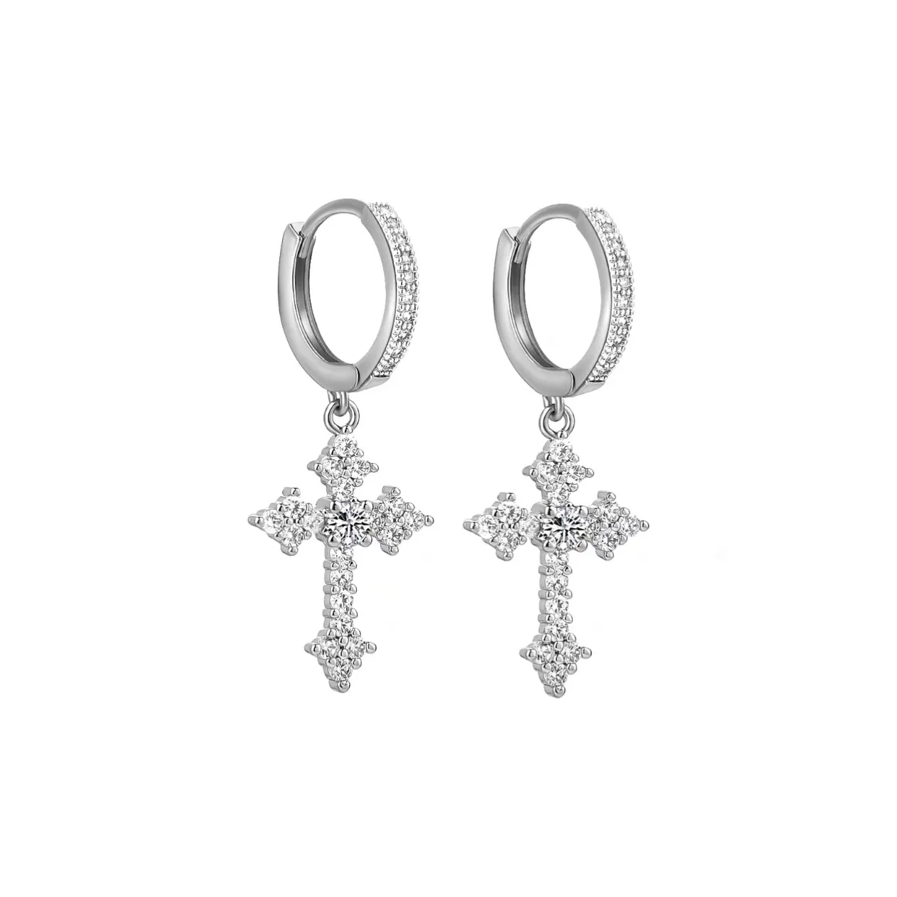 GUDUD Серьги из титанового стального циркония унисекс