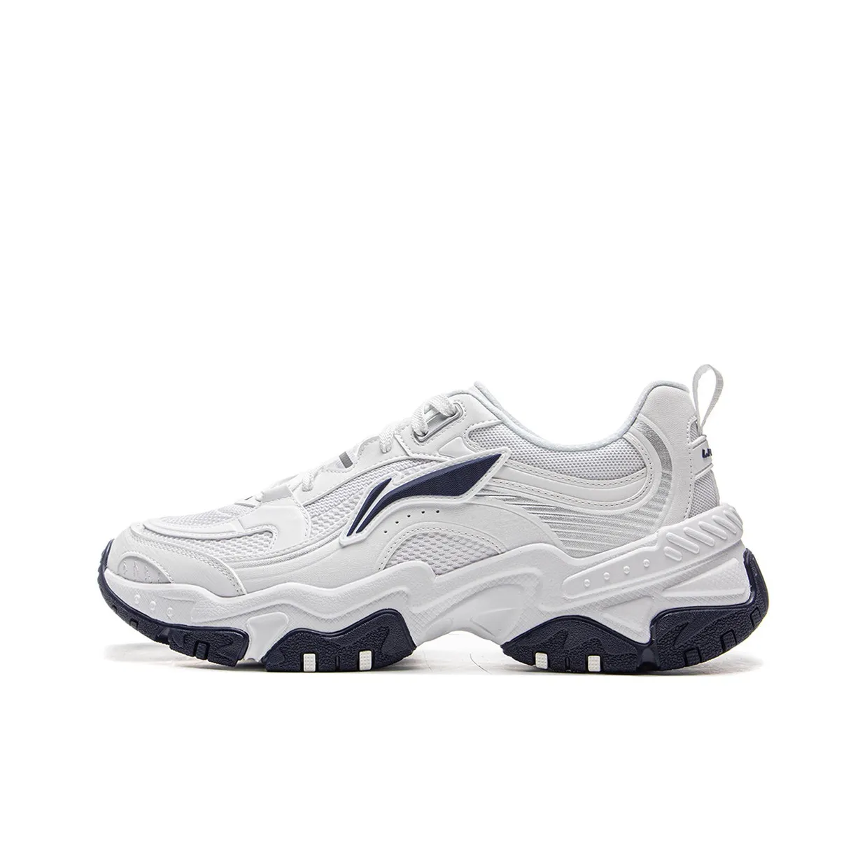 LiNing Brown Sugar Slip-resistant Abrasion-resistant Breathable Увеличивающий высоту Низкий верх Casual Мужской Белый