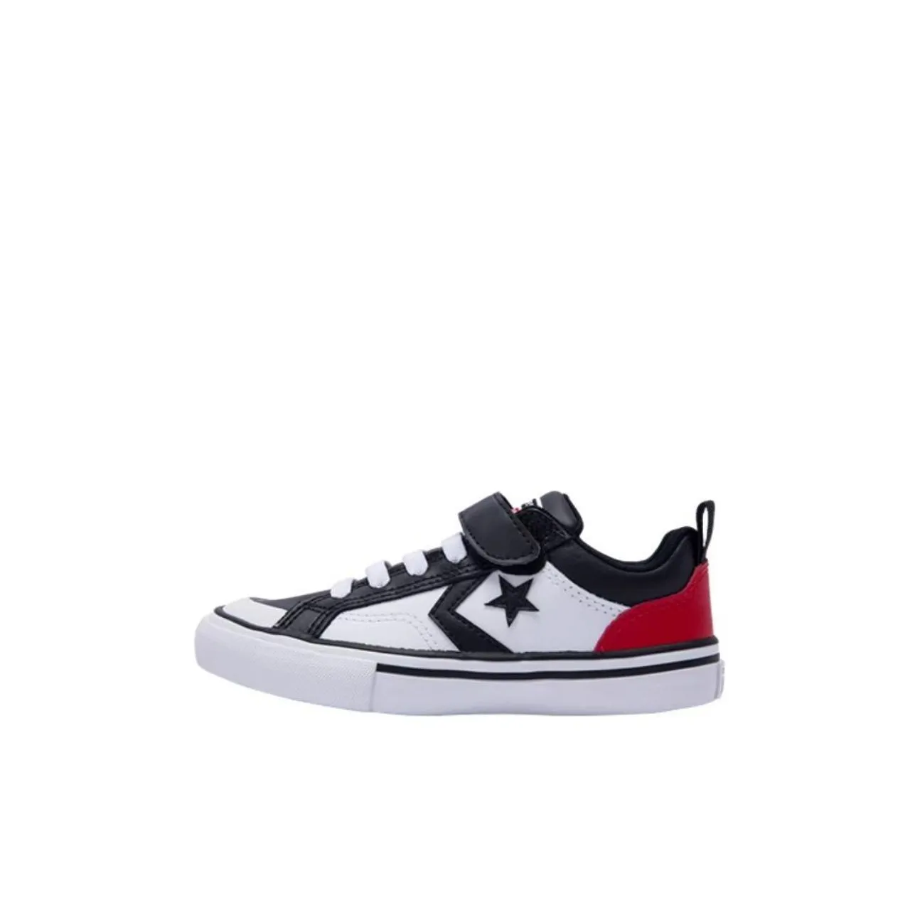 converse Basche Pro Blaze Strap Anti Slip Wear Resistant Low Top Children's Basketball Shoes Black/White/Red Kids'