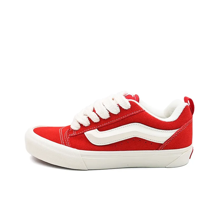 VANS Knu Skool Low Топ Скейтборд Кроссовки Унисекс Красный