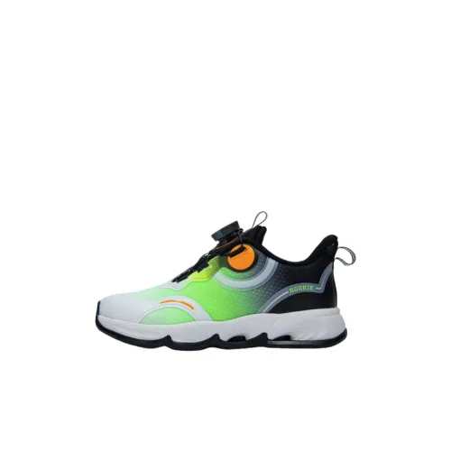 ROOKIE Детские беговые кроссовки Low Top Черный/Неон Ярко-зеленый Kids