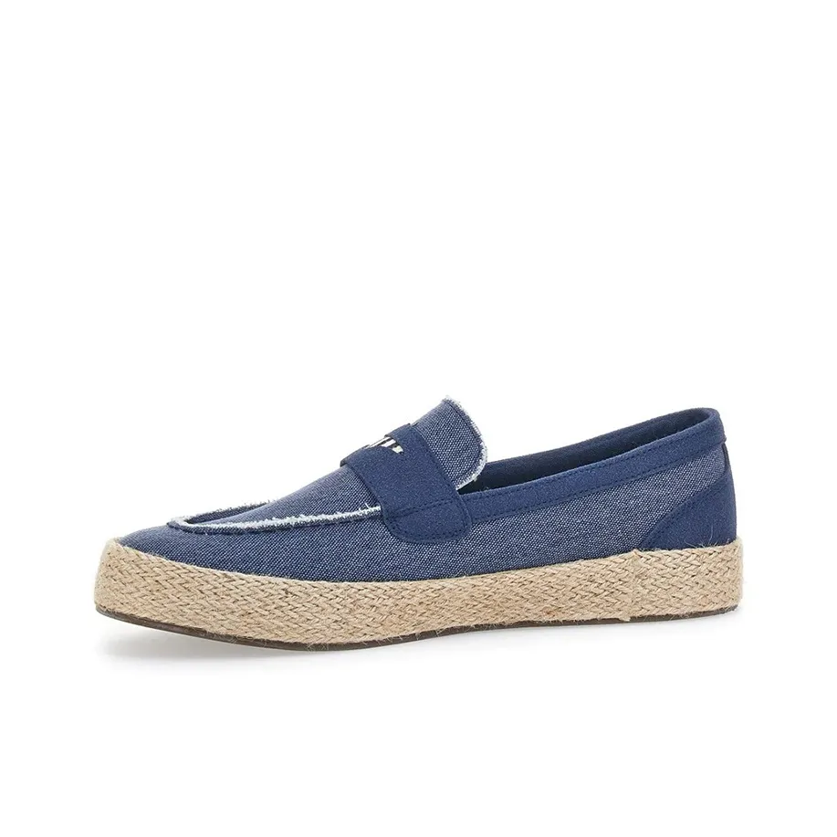 ENRICO COVERI Breathable And Lightweight Low Top Canvas Shoes Men's Blue