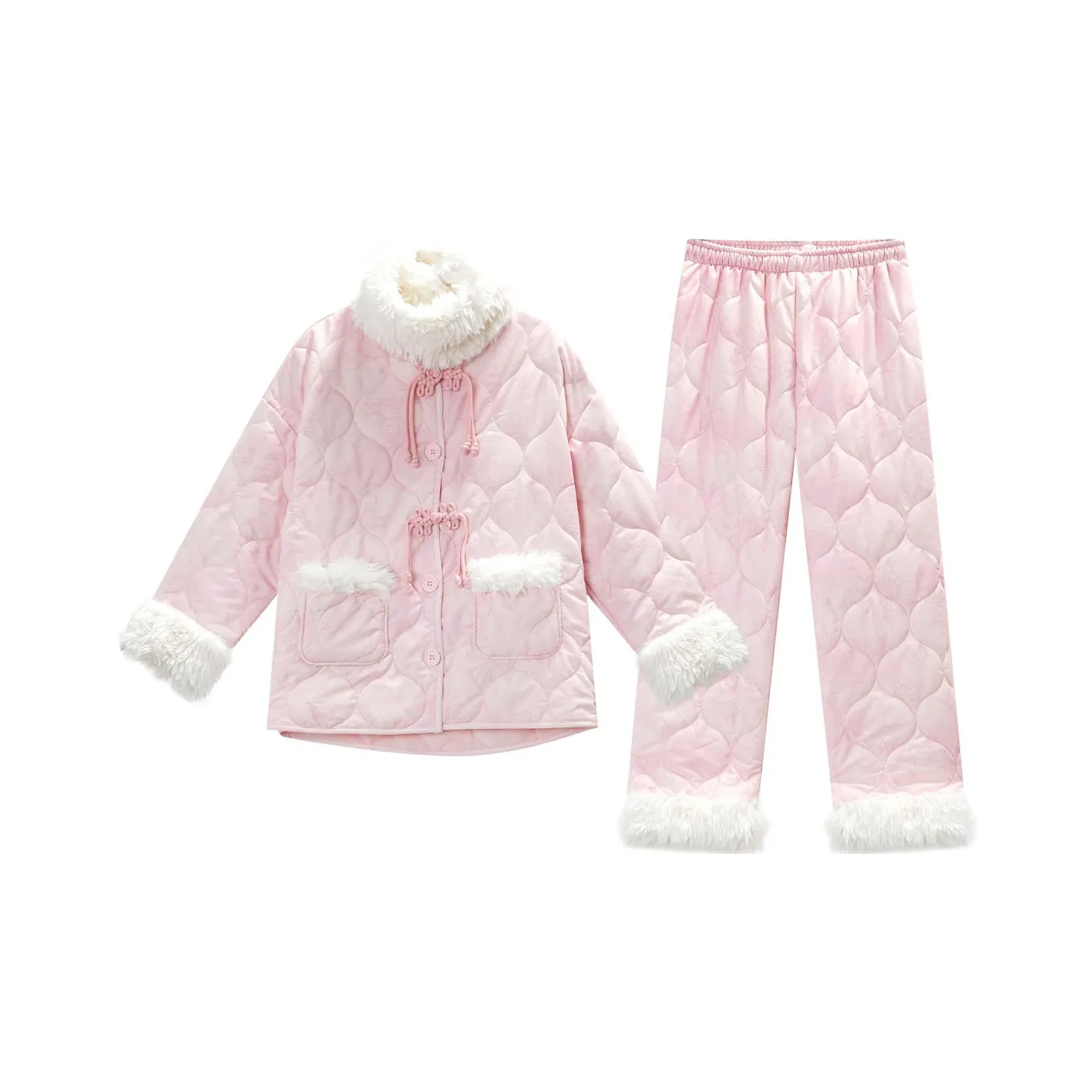 GUKOO Пижамный комплект женский пастельно-розовый