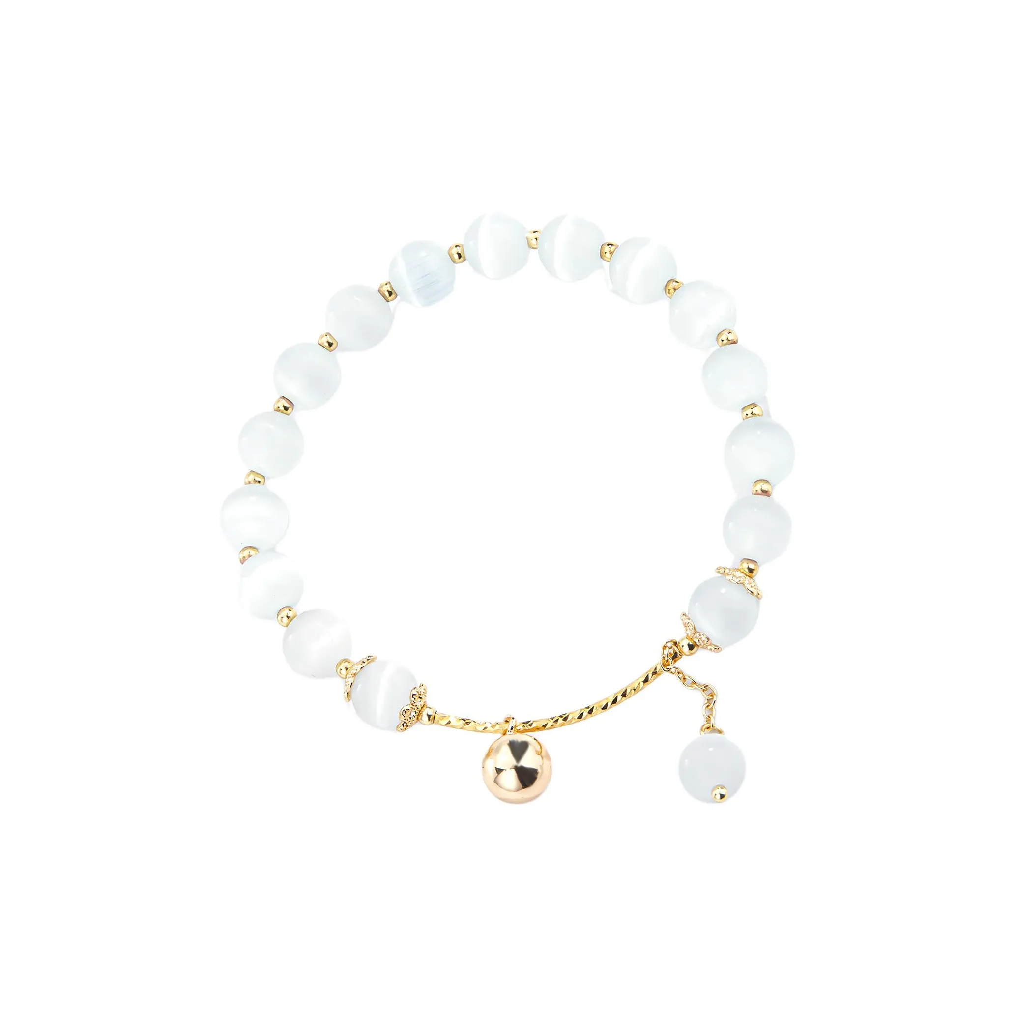 CLARKIA FLOWER Glass Cat Eye Bracelets Women's