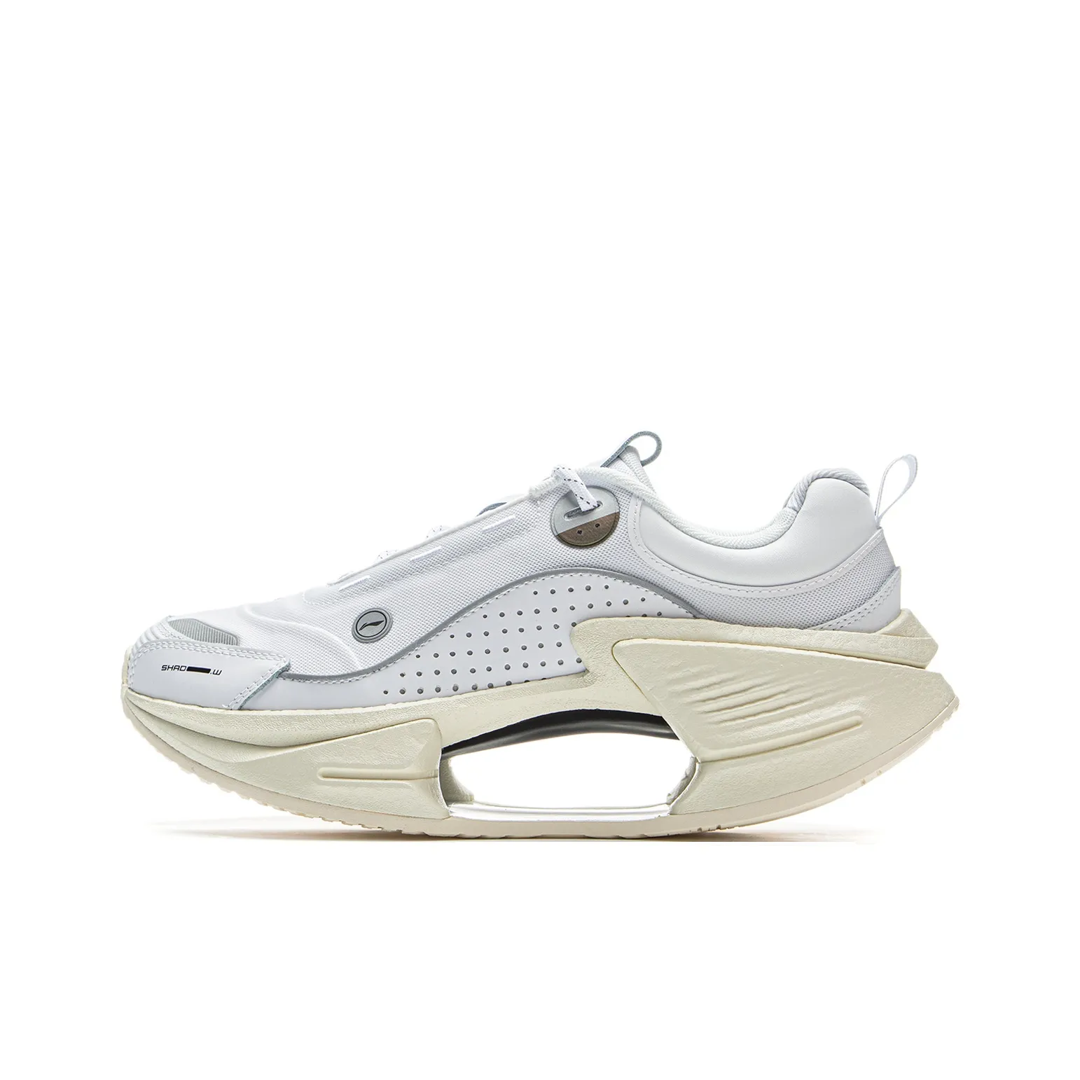 LiNing Cushioning Rebound Low Top Running Shoes Men's Standard White