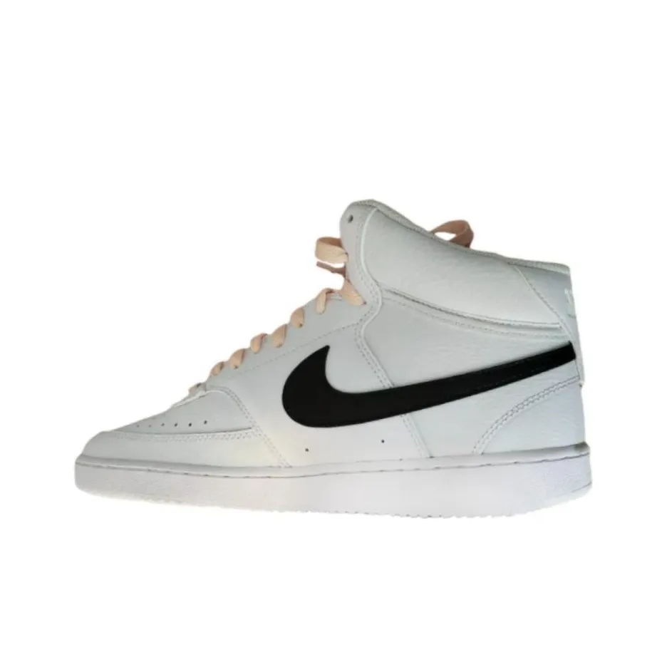 Nike Court Vision Slip Resistant Abrasion Resistant MID Топ Скейтборд Кроссовки Женские Белые
