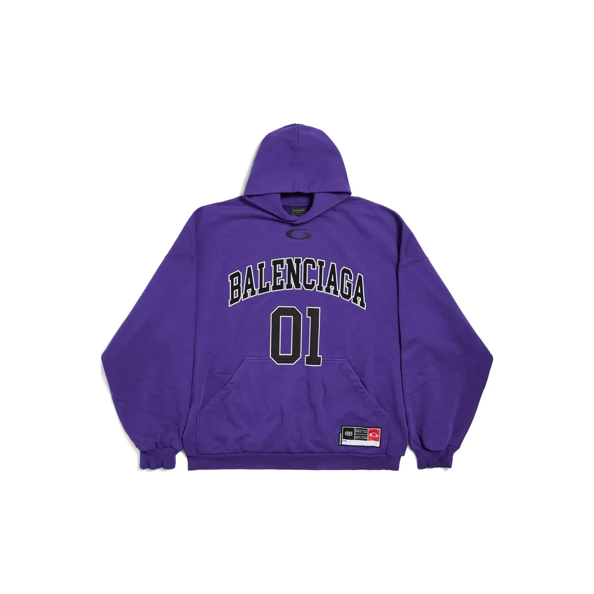 Balenciaga SS25 Sweatshirt Loose Fit Style Men's Purple