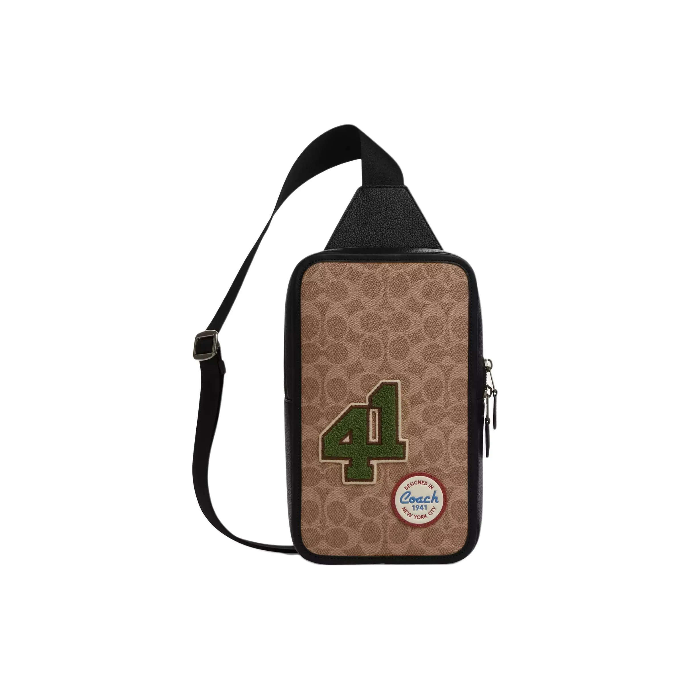 COACH Sullivan Coated Canvas Sling Bag Trumpets Men's Tawny & Multicolor