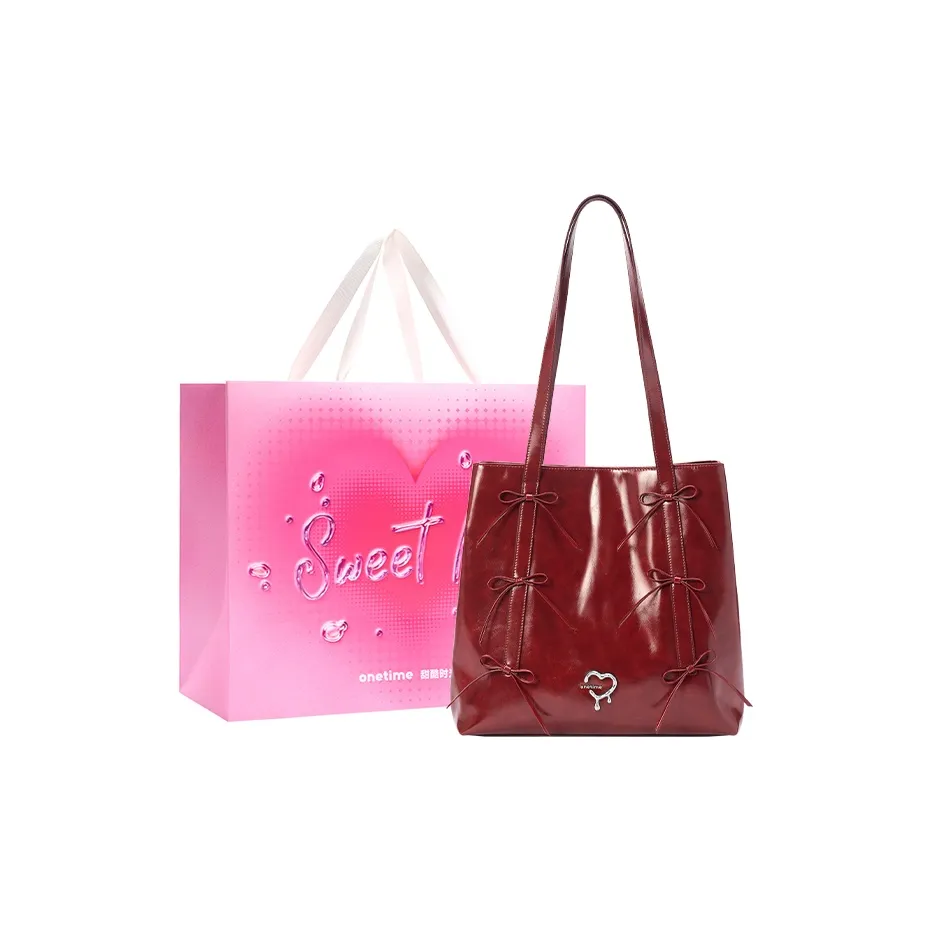 ONE TIME Сумка Tote из синтетической кожи с бантом плечевая сумка стандартная женская многоцветная