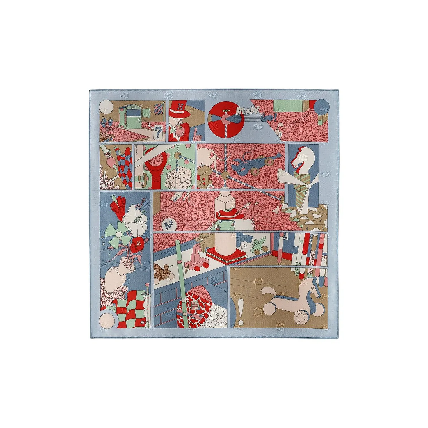 HERMES Шелковые шарфы для женщин многоцветные