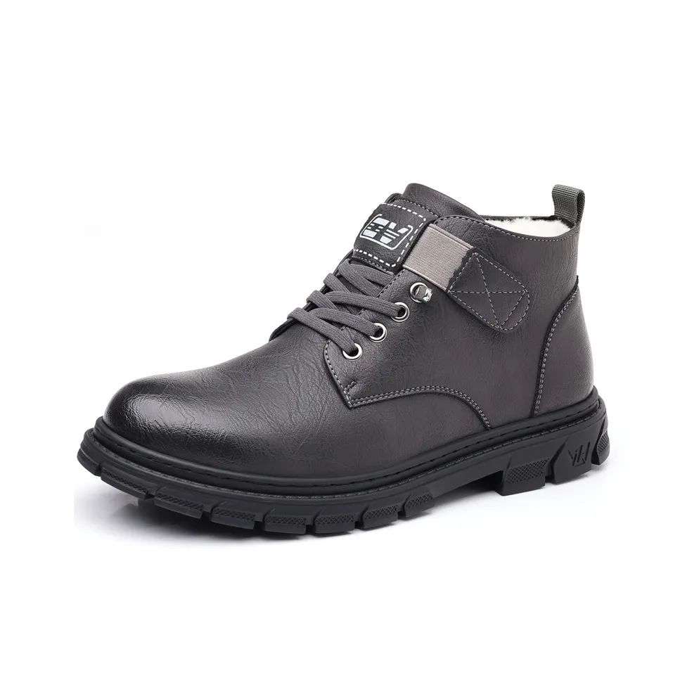 Bull charm Martin Boots Men's Gray/Khaki